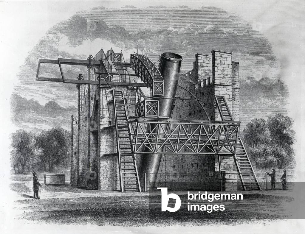The Rosse Telescope, 1845 (litho)