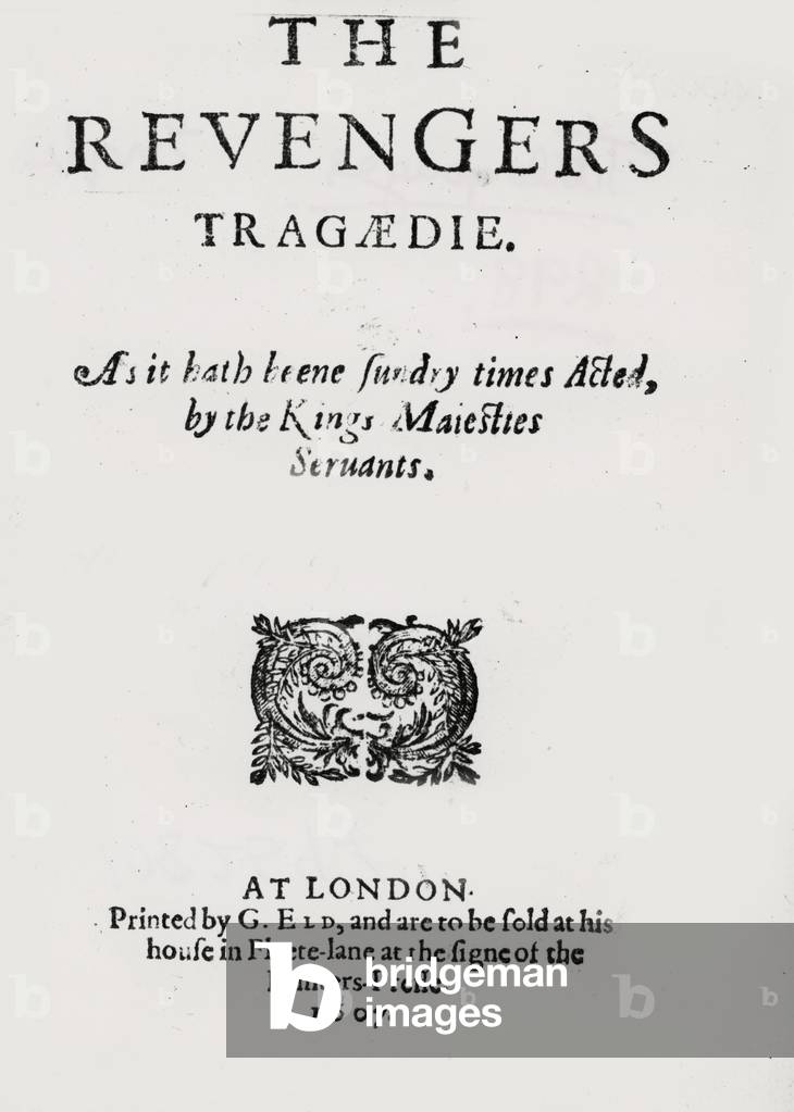 Titlepage of 'The Revenger's Tragedy' by Thomas Middleton, 1607