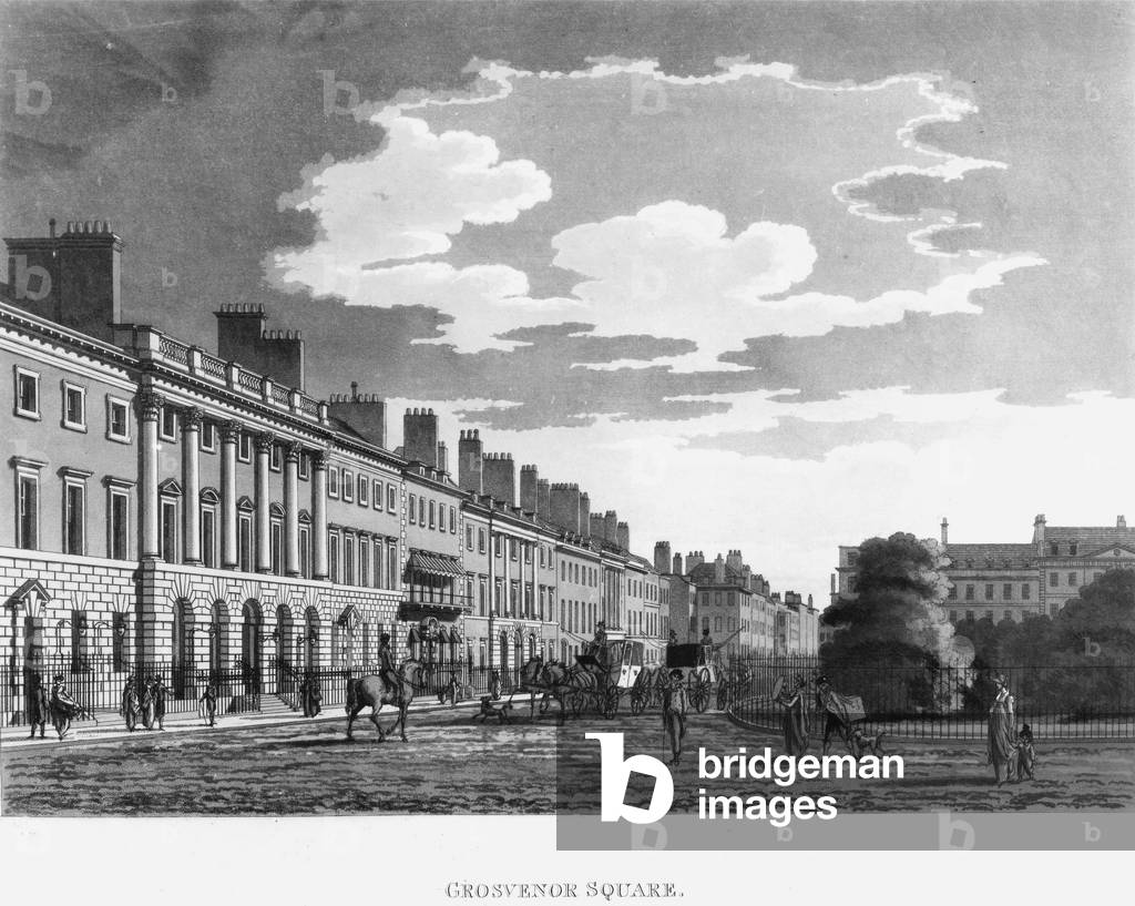 North Side of Grosvenor Square,1800 (engraving)