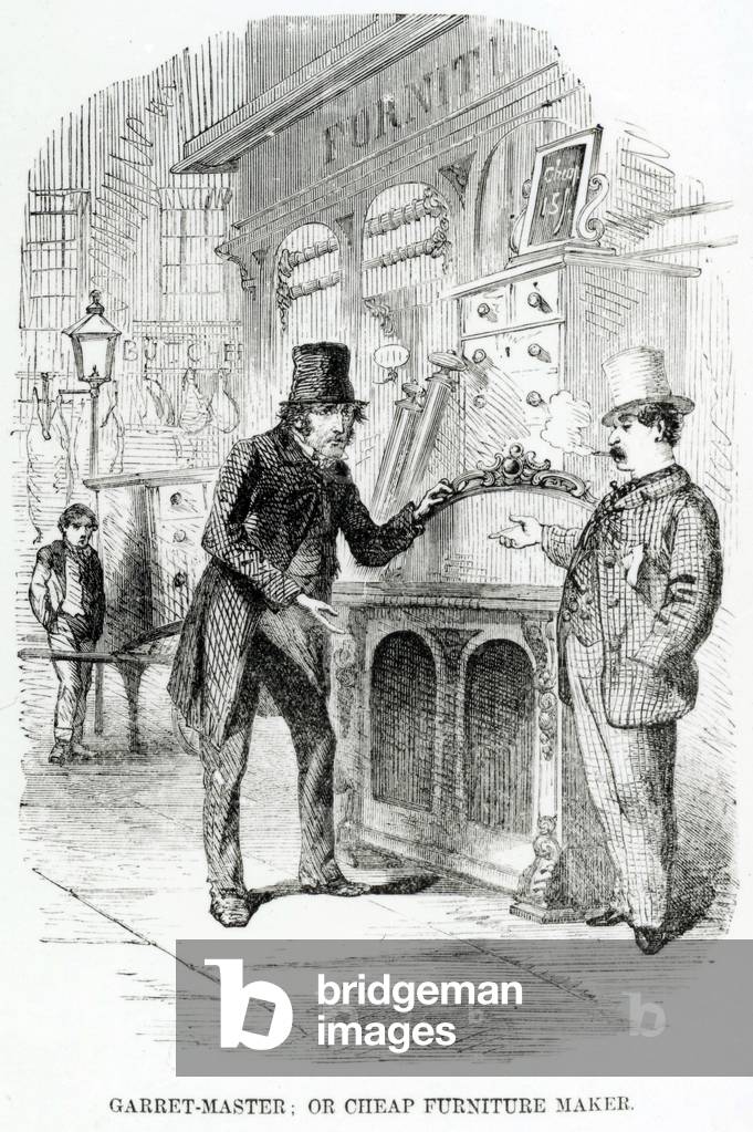 Garret-Master, or Cheap Furniture Maker, c.1840 (engraving)