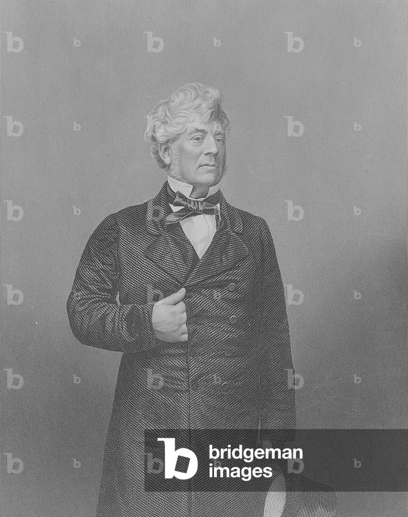 Sir William Shee (1804-68) engraved by D.J. Pound from a photograph, from 'The Drawing-Room of Eminent Personages, Volume 2', published in London, 1860 (engraving)