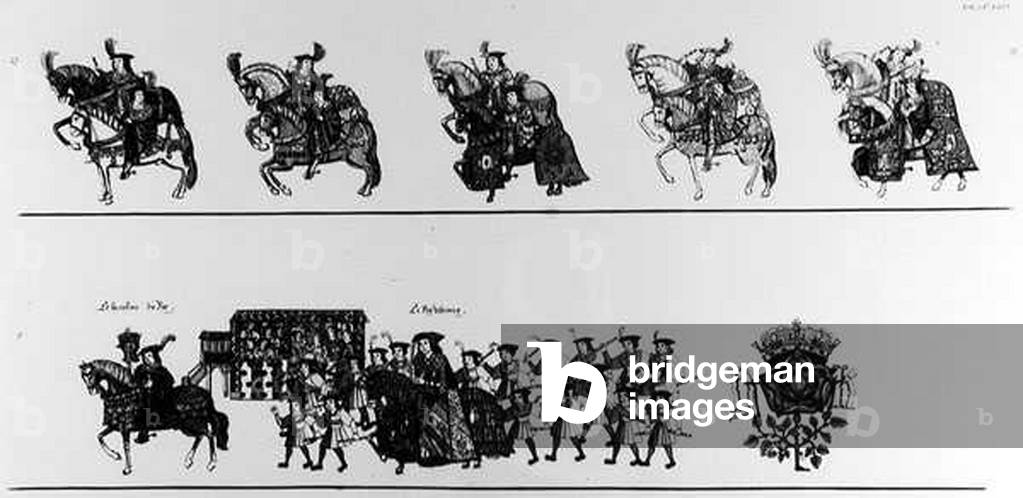 A Procession to the Joust (engraving) (see 138677-78)