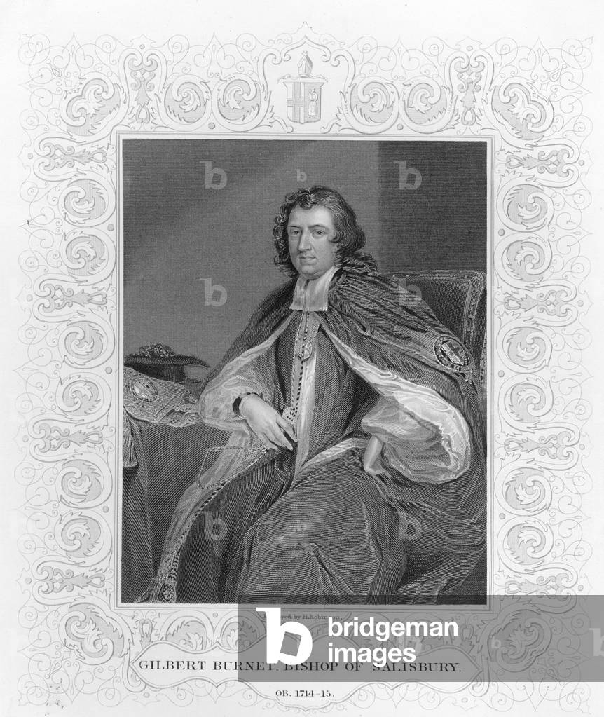 Gilbert Burnet, Bishop of Salisbury, engraved by H. Robinson (engraving)