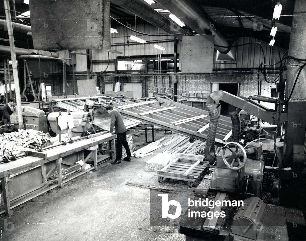 Woodworking, c.1960 (b/w photo)