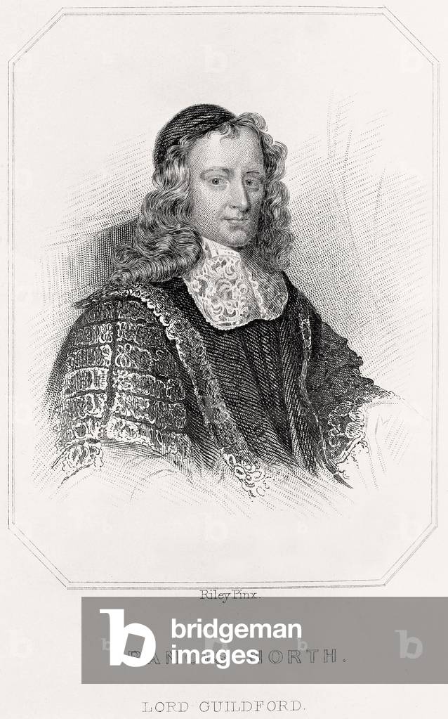 Portrait of Francis North, Lord Guildford, 1835 (litho)