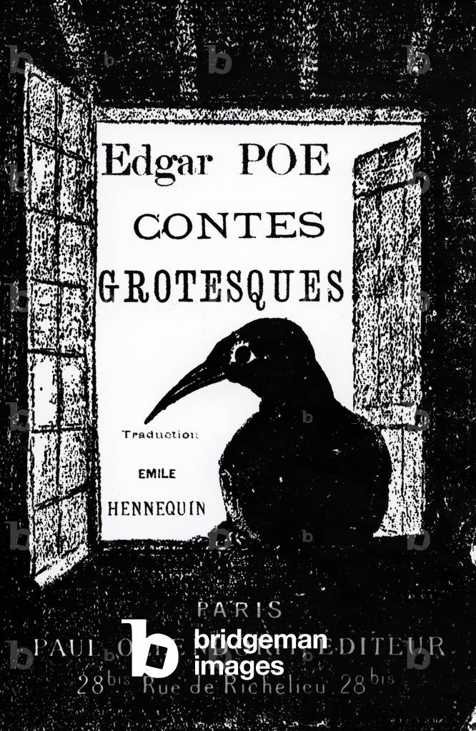 Cover to 'Contes Grotesques' by Edgar Allan Poe, published in 1882 (litho)