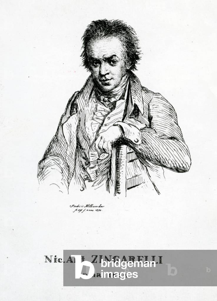 Niccolo Antonio Zingarelli, 1870 (engraving)