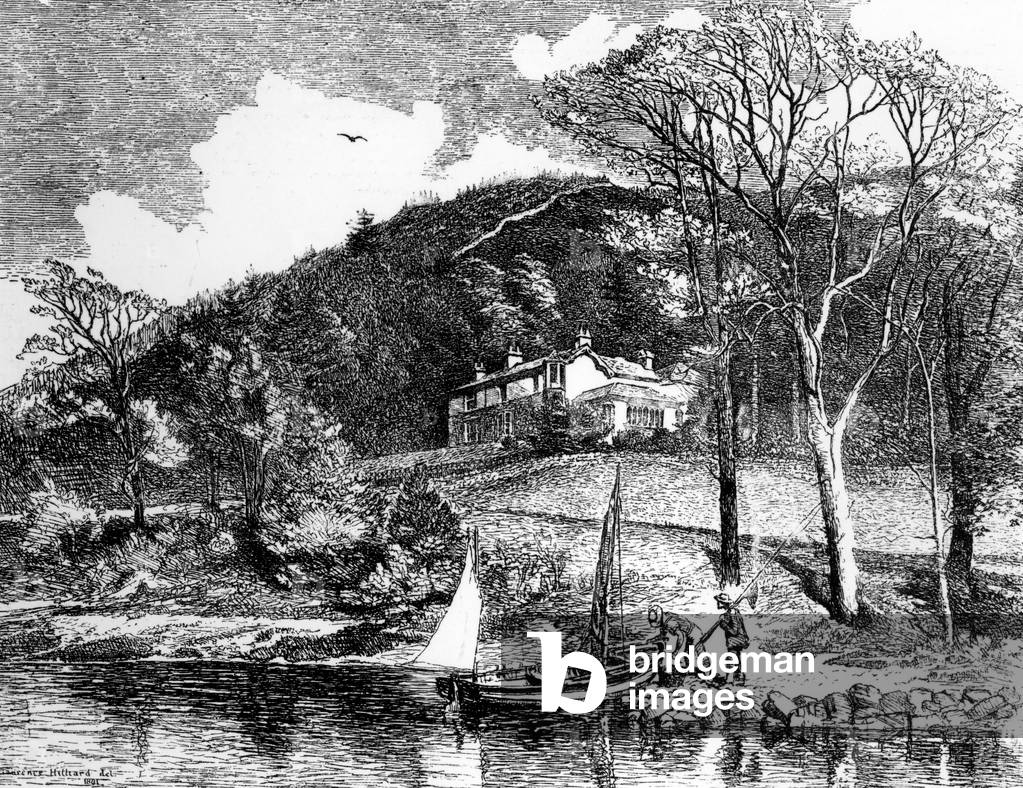 Mr Ruskin's Home, Brantwood, 1881 (engraving)