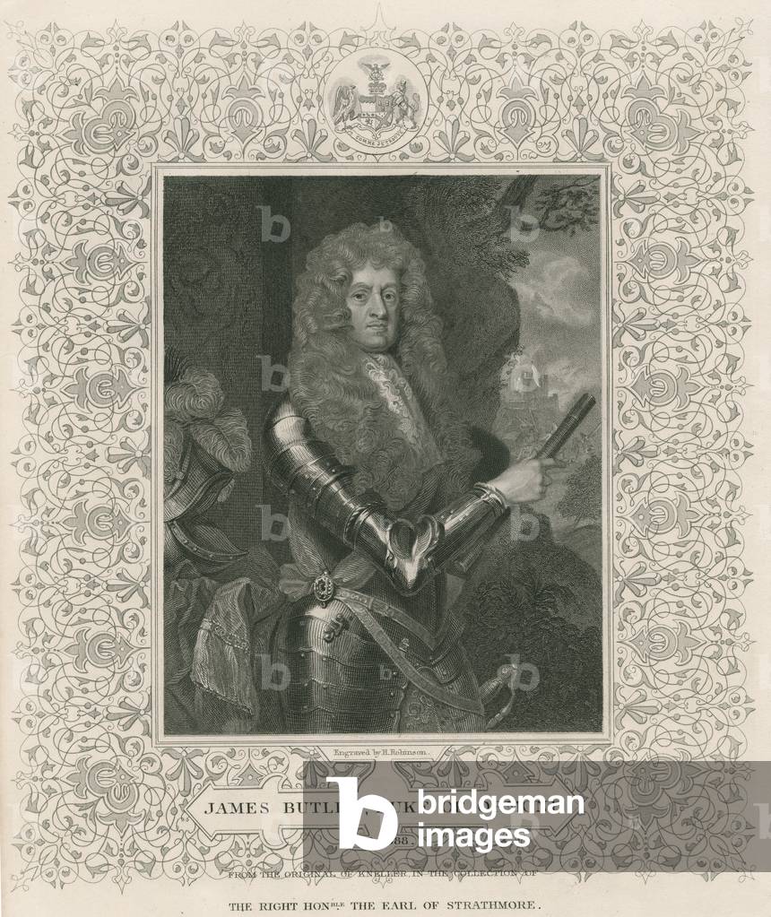 James Butler, 12th Earl and 1st Duke of Ormonde, from 'Lodge's British Portraits', 1823 (engraving)