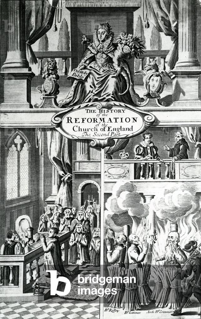 'The History of the Reformation of the Church of England - the Second Part' 17th Century (engraving)