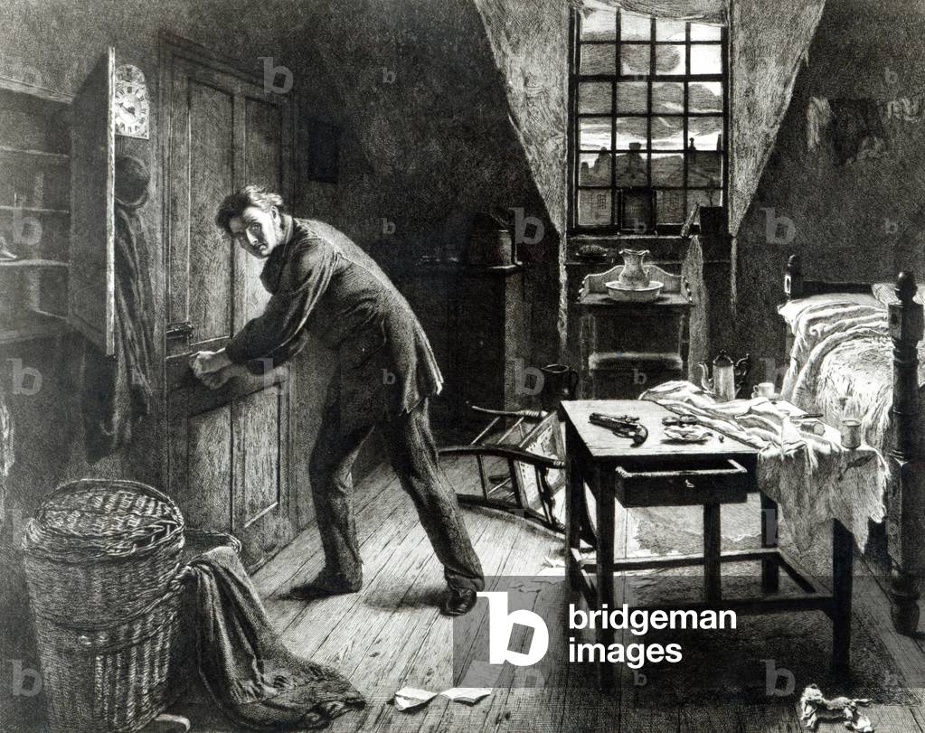 The Road to Ruin, engraved by L. Flameng, 1878 (engraving)