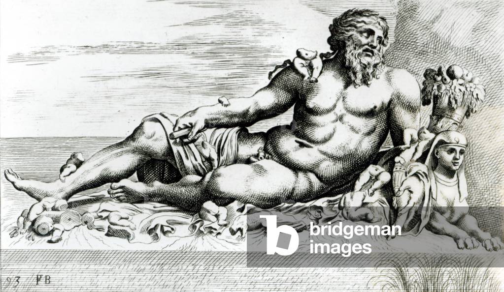 River Nile, c.1653 (etching) (b/w photo) (see 275581 & 275582)
