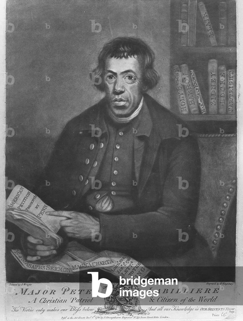 Major Peter Labilliere, etched by Henry Kingsbury, 1780 (etching & mezzotint)