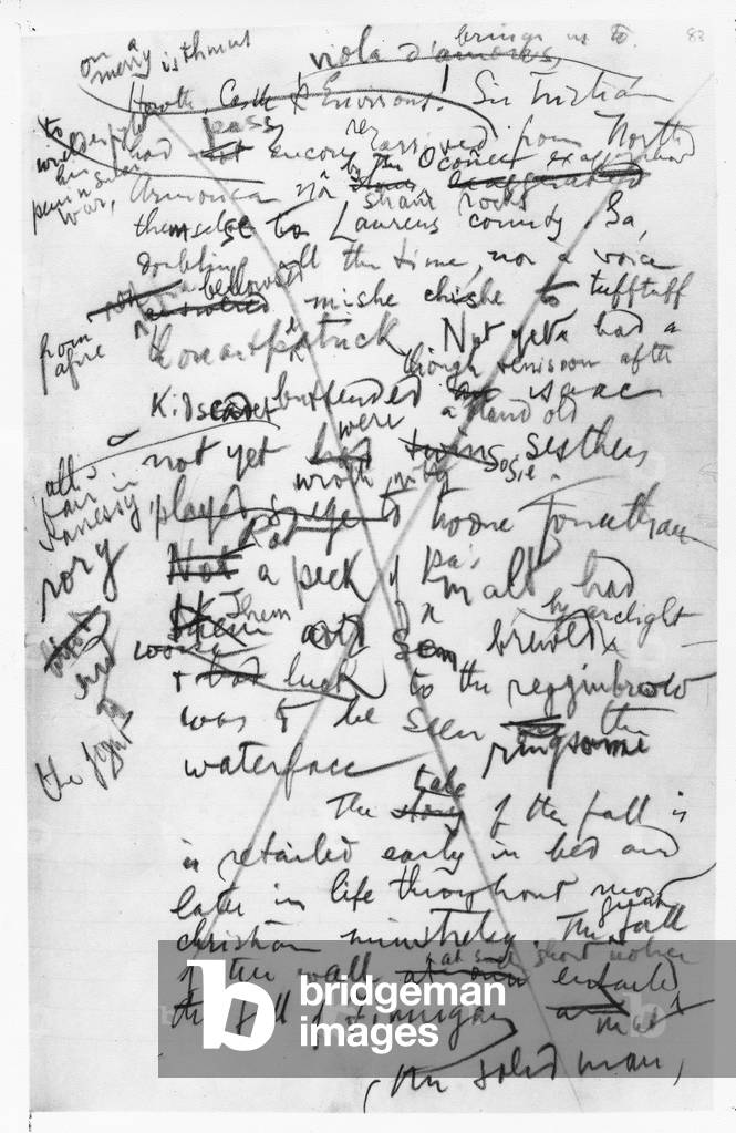 Page from the 'Finnegan's Wake' notebooks, c.1922-39 (pencil on paper)