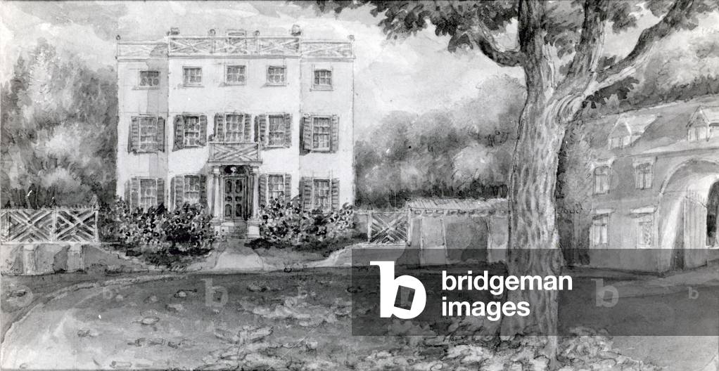 Hale House or Cromwell House (w/c on paper)