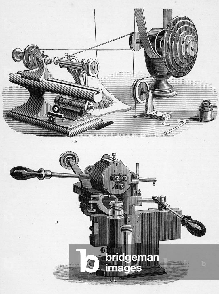 Watch Making Machinery (engraving)