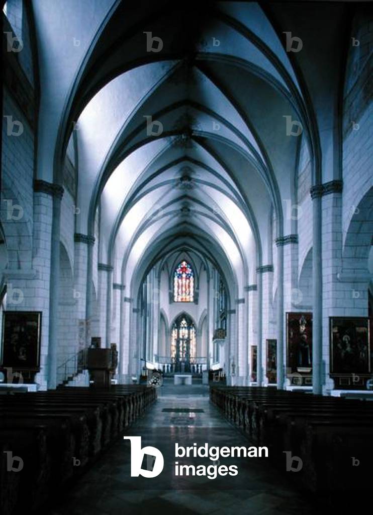 Interior view of the nave looking towards the east end (photo)