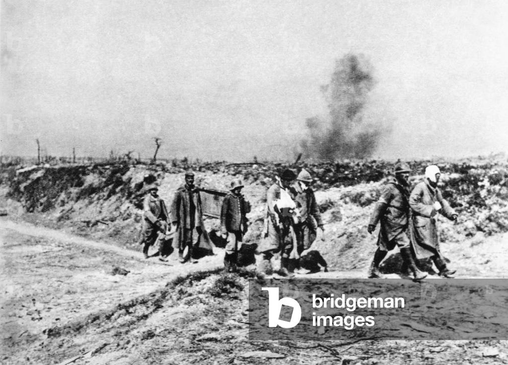 Battle of the Somme, 25th September 1916 (b/w photo)