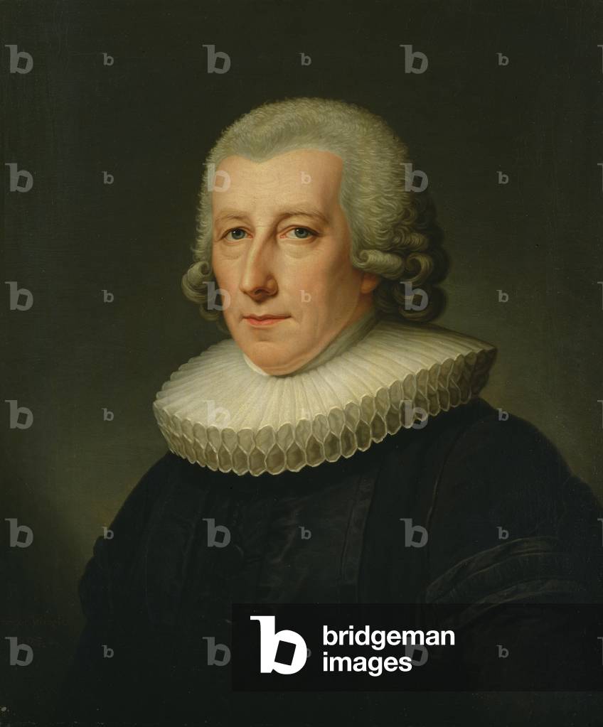 Porträt von Pastor Johann Bernhard Klefeker (öl auf leinwand)