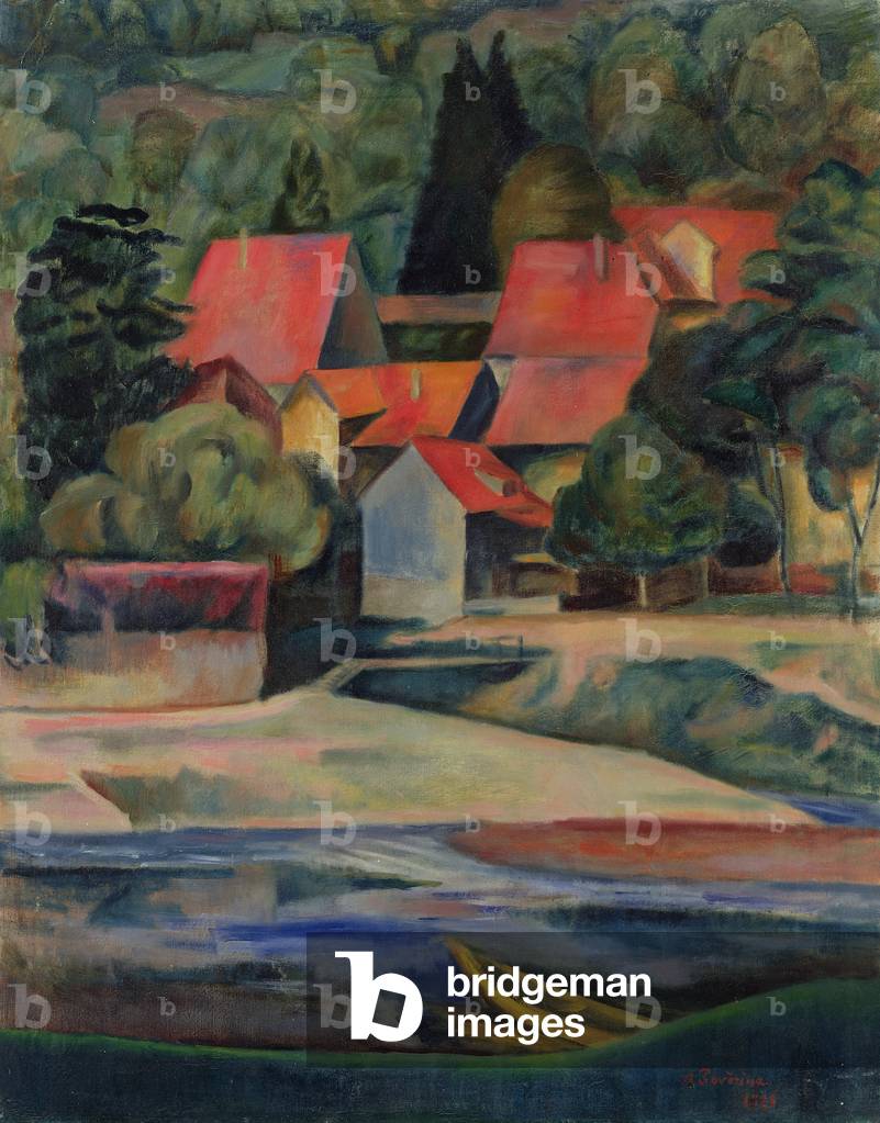 Houses on the River, 1921 (oil on canvas)