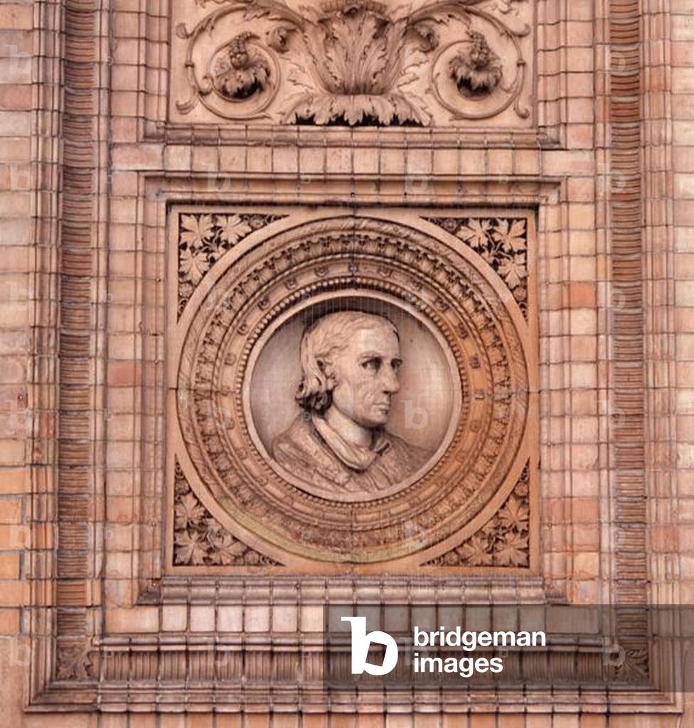 Detail of the facade of the Hamburger Kunsthalle (photo)