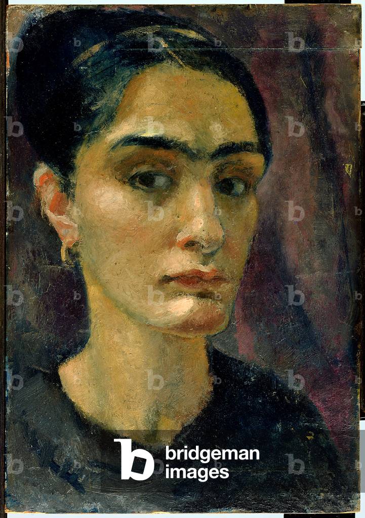 Self portrait (oil on panel)