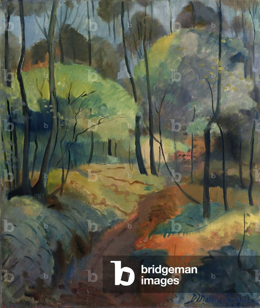 Forest Path, 1920 (oil on canvas)