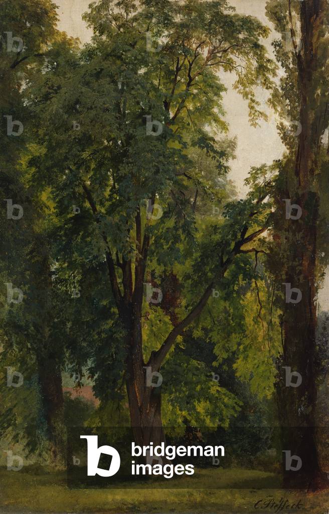 Wood in Konigswusterhausen (oil on canvas laid down on paperboard)
