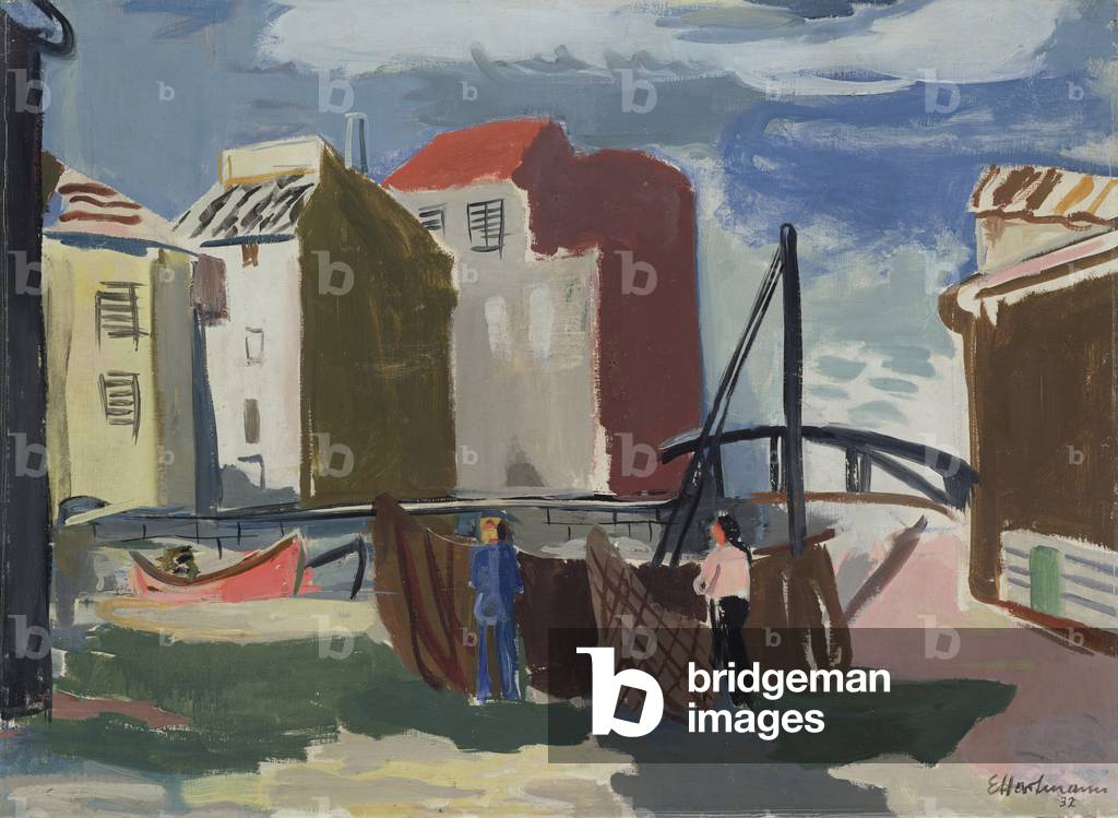 At the Port, Martigues, 1948 (oil on canvas)