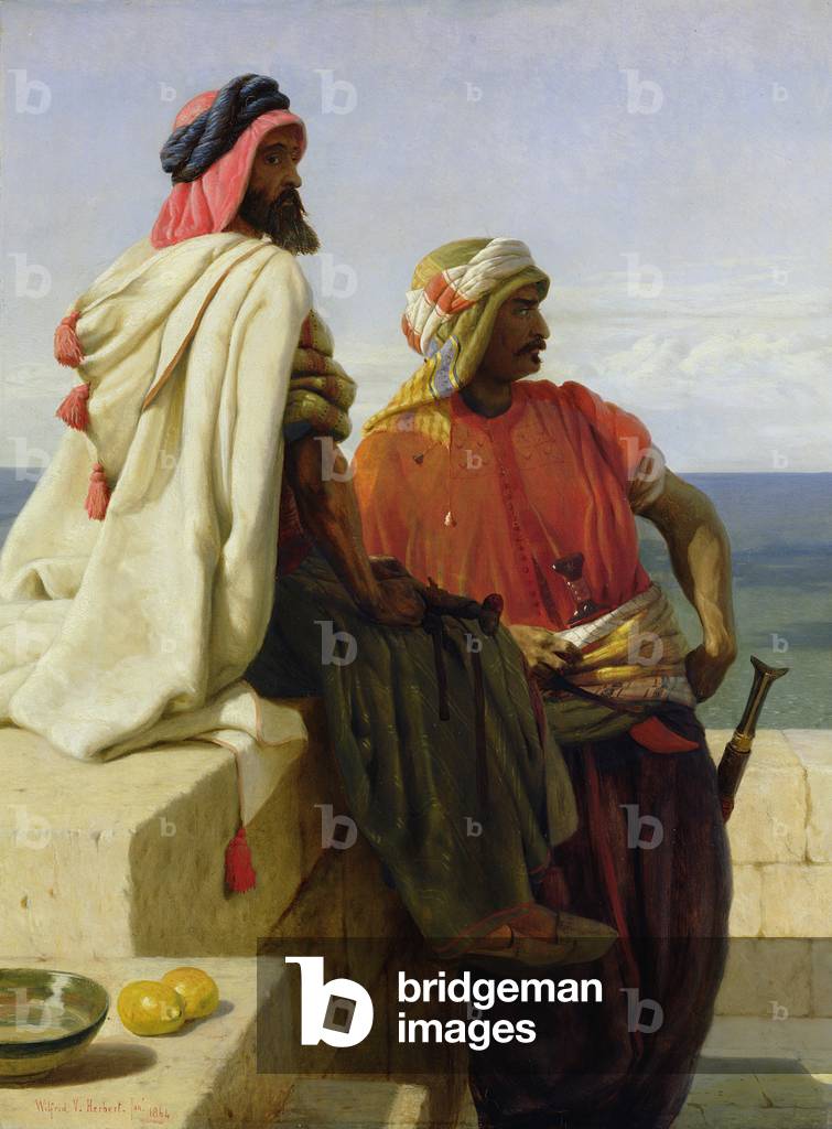 Immagine di Dipinto "Saraceni davanti alla loro posizione", 1864 di Wilfred Vincent Herbert