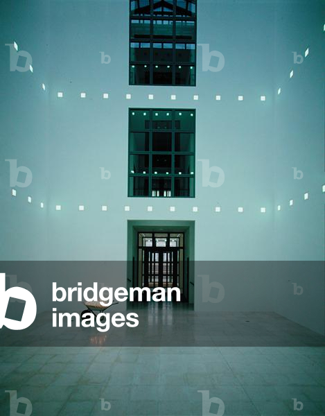 Light well in the Contemporary Art Wing at the Kunsthalle, with Works in Wealth III, 1983-96 by Stephan Huber (see 154699, 180834) (photo)