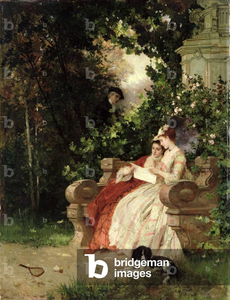 The Eavesdropper, 1868 (oil on canvas)