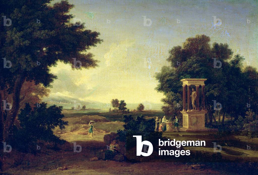 Idyllic Landscape (oil on canvas)