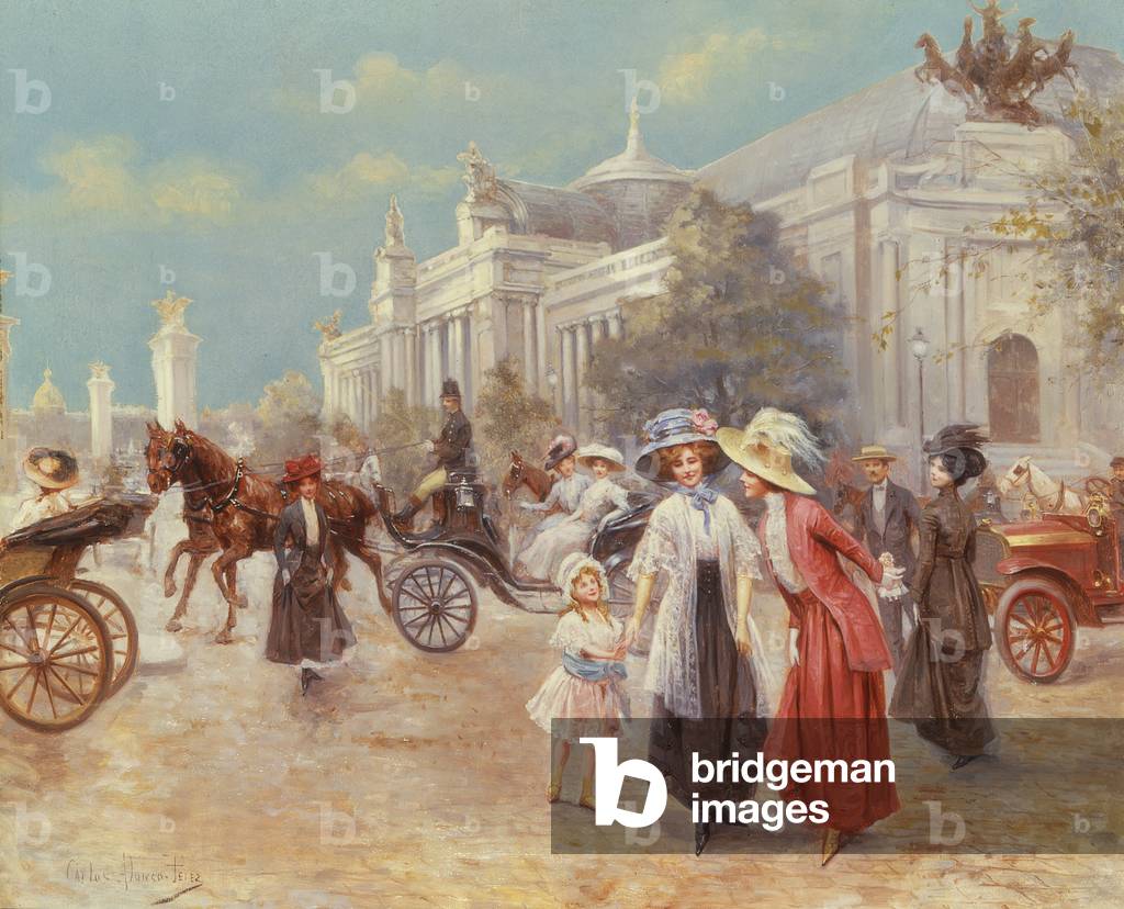 Landaus auf dem Place de la Concorde