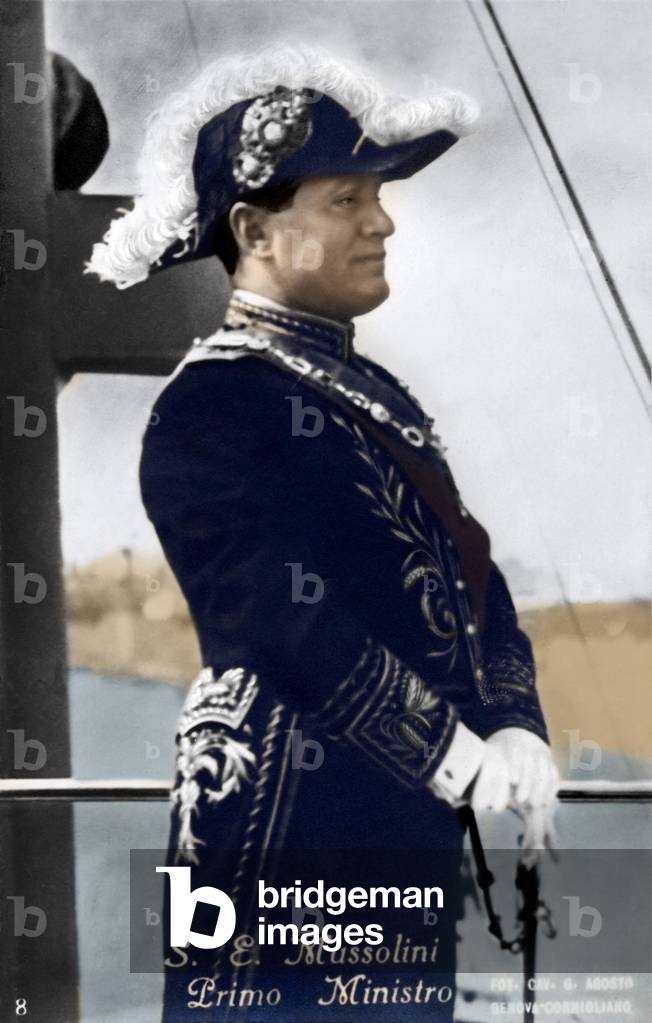 Benito Mussolini - in ornate uniform