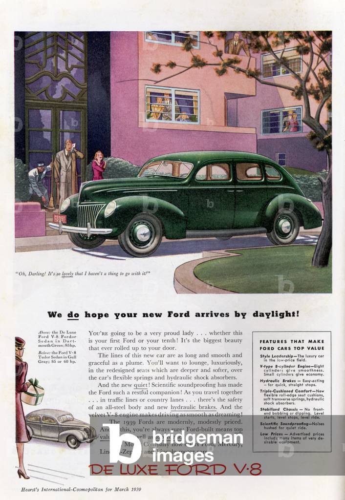 Ford Motor Company-advertisement for the Ford V-8 Sedan, 1939