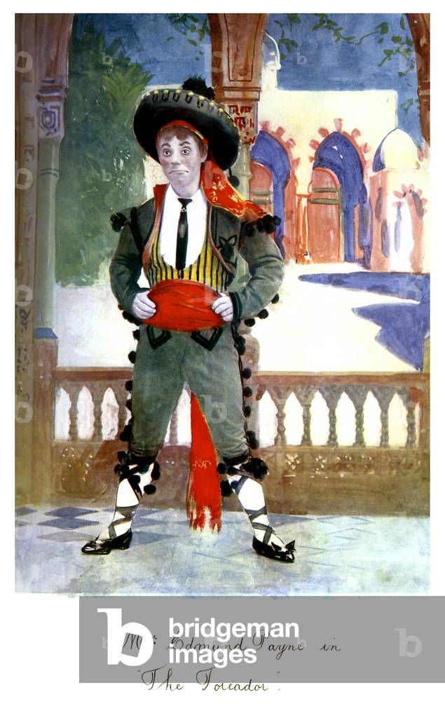 Edmund Payne as Sammy Gigg in 'The Toreador'