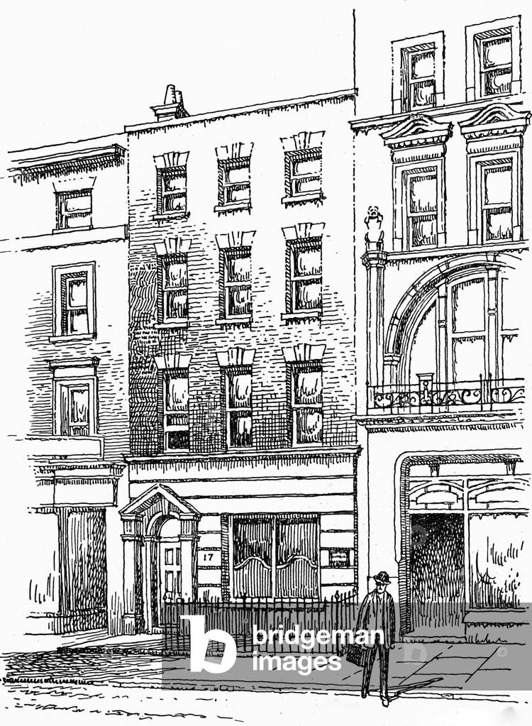 Where William Blake lived (engraving)