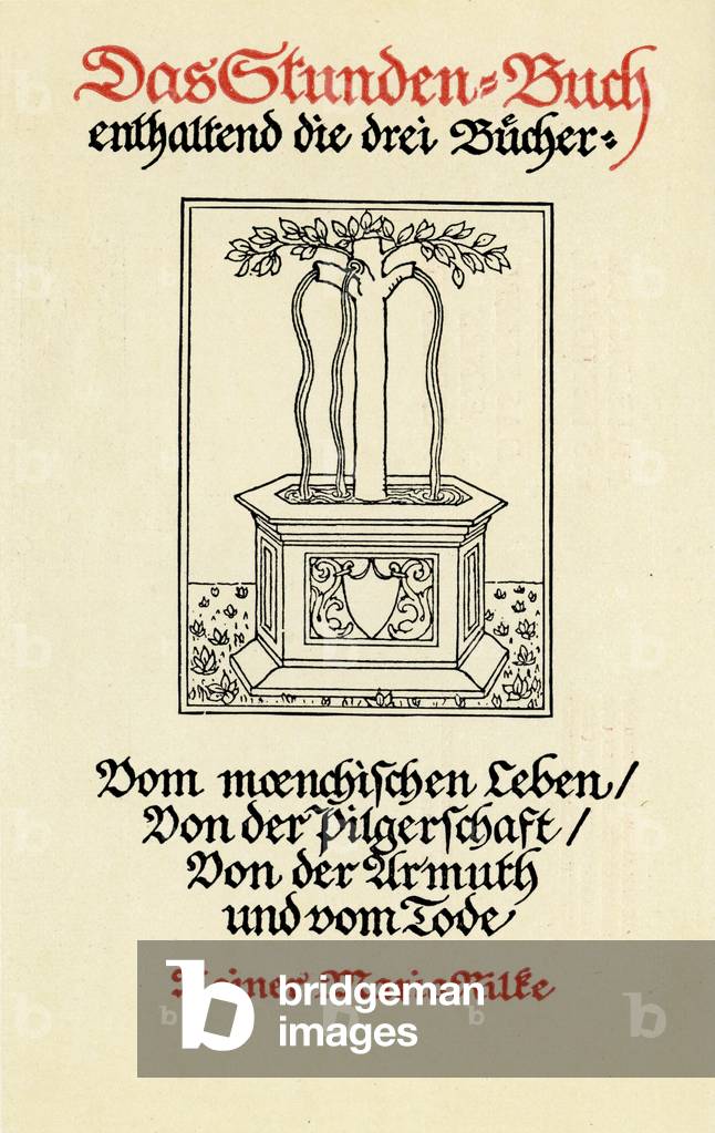 Das Stunden Buch by Rainer Maria Rilke, early 20th century (print)