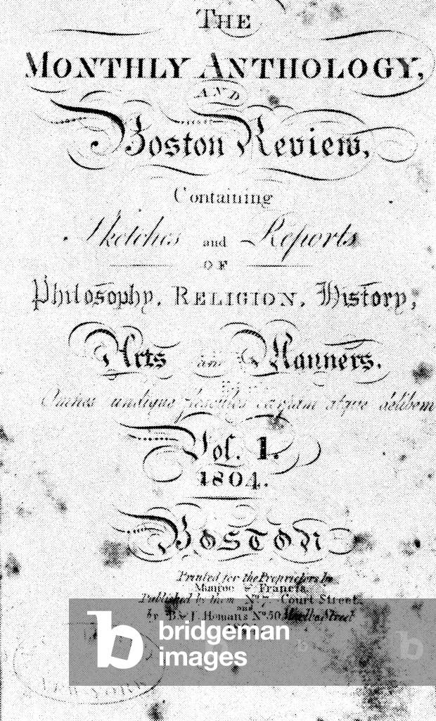 The Monthly Anthology and Boston Review