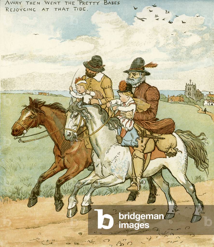 The Babes in the Wood, 19th century (print)