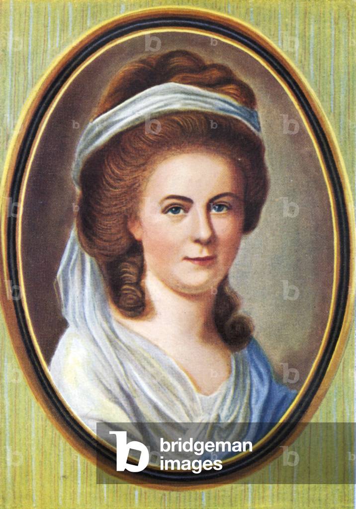 Charlotte Buff Portrait, after a miniature of 1785, 1933 (print)