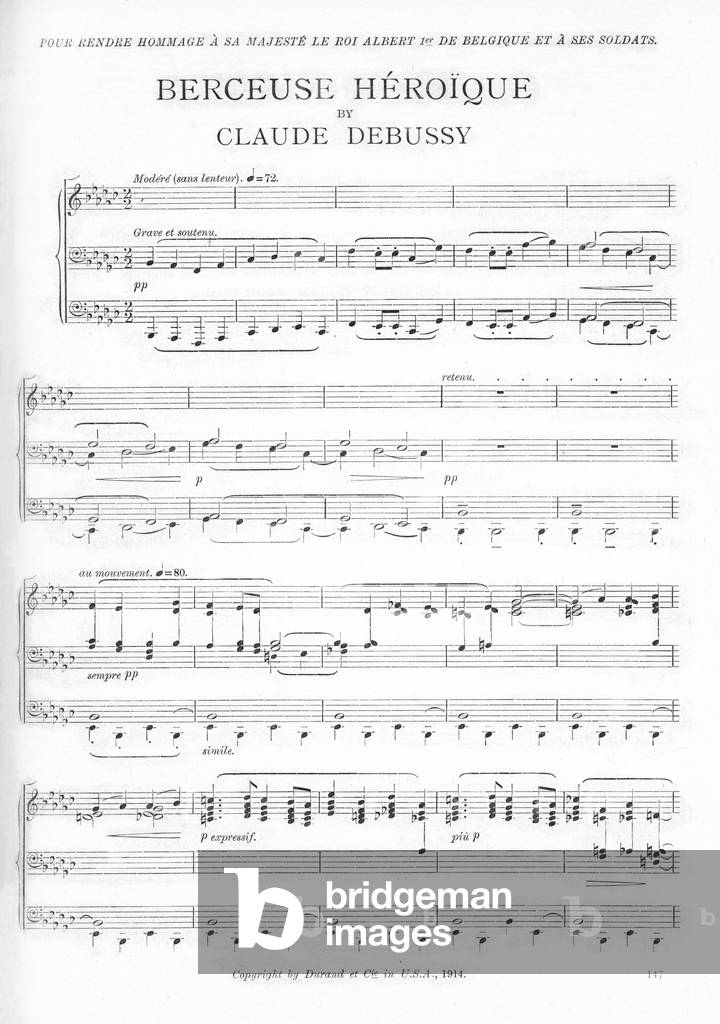 WWI :Berceuse Héroique by Claude Debussy