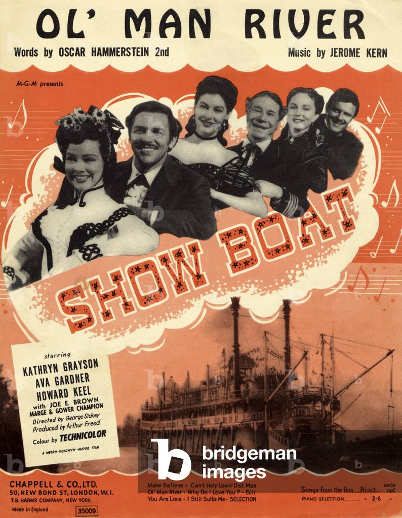 Jerome Kern 's musical ' Show Boat', 1928 (print)