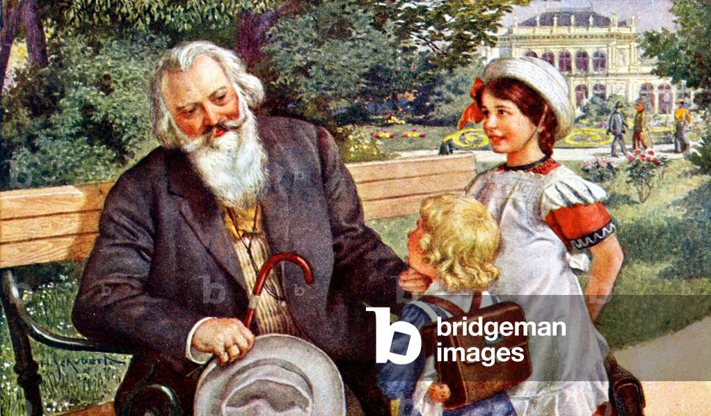 Johannes Brahms and his little friends