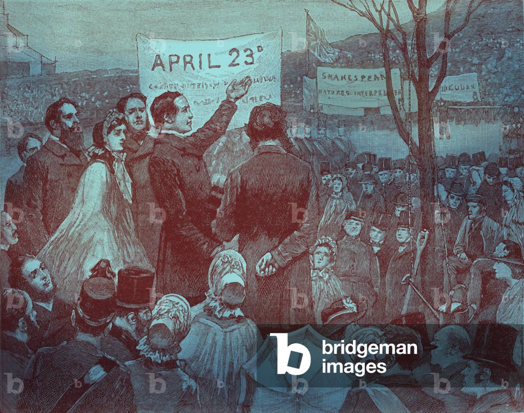 Mr Phelps planting 'Shakespeare's Oak '