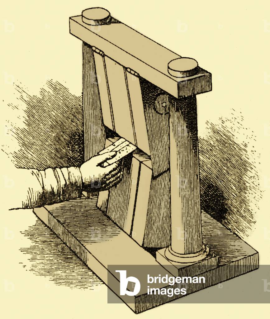 First automatic railway ticket stamping