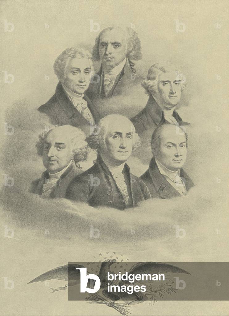 First six presidents of the United States of America -