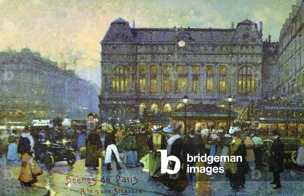 Gare St Lazare, Paris, c. 1900.