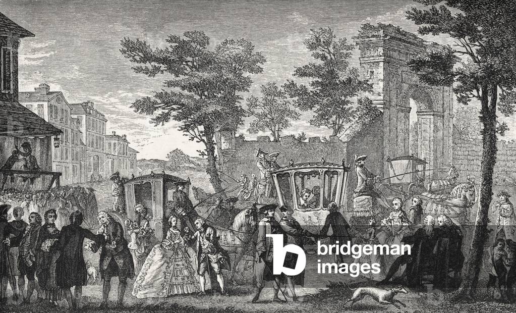 Daily life in French history, 1876 (engraving)